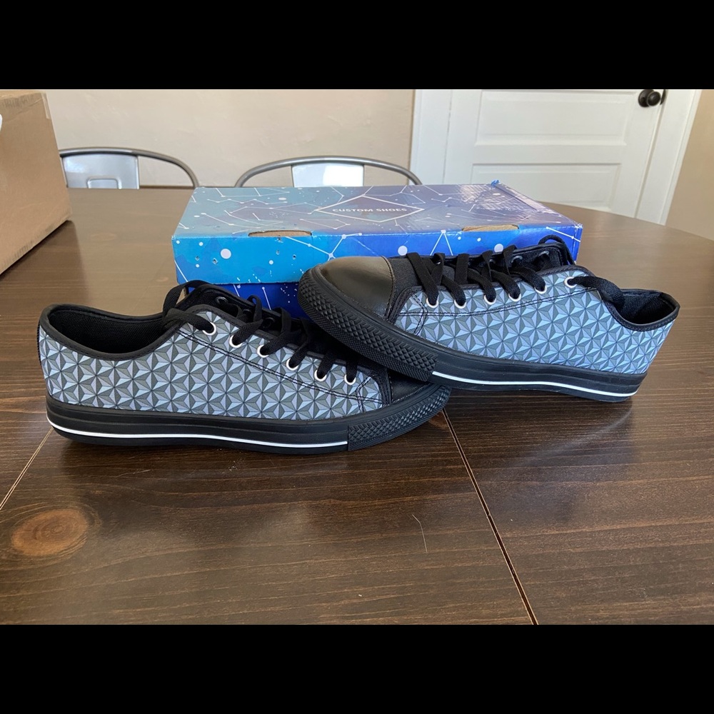 Walt Disney Epcot inspired custom sneakers
